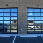 2 Tall Glass Commercial Garage Doors